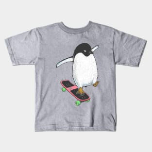 Penguin skater Kids T-Shirt